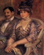 Pierre Renoir M and Mme Bernheim de Villers oil painting on canvas